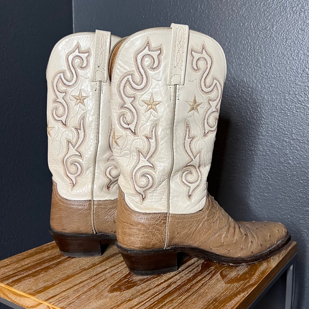 Lucchese 1883 ostrich Western cowboy boot